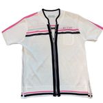 Carven Golf White Zip Front Jersey Shirt Photo 0