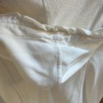 Stella Star Small Cream Hooded Ruffle Long Sweater Jacket w/ Large Wood Buttons Photo 7