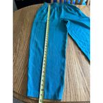 Vintage 90s Two Piece Lifestyle Green Pant And Jacket Set Open Front Shoulderpad Size 14 Photo 9