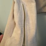 Calvin Klein pale Pink Bomber Jacket faux Seude Photo 4