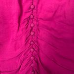 Forever 21 Burgundy Purple Button Up Deep Plunge Body Con Dress Photo 2