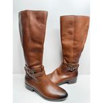 Naturalizer ‎ Reid Tall Boots Size 7 Brown Leather Block Heel Cinnamon NEW Photo 6