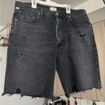 Citizens of Humanity  Ambrosio distressed denim shorts washed black size 31 Photo 6