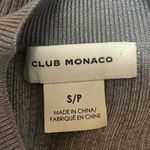 Club Monaco Gray Long Sleeve Crew Neck Ribbed Knit Midi Bodycon Sweater Dress S Photo 3