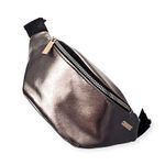 Kensie new ★ Logo Belt Sling Shoulder Bag ★ Metallic Metal ★ Hands Free Travel Photo 0