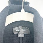 Summersalt Womens Ribbed Knit Sweater Blazer Shawl Collar Jacket Size L Black Photo 3