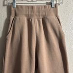 ZARA Tan High-Waisted Joggers Photo 1