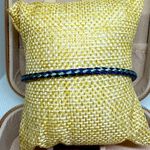 Braided in two shades of blue with gold Photo 2