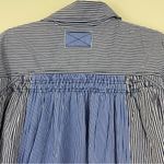 Free People NWT We The Free Striped Up Shirt - Blue Combo Size XL Photo 11