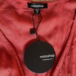 Mittoshop -Apricot Lane Boutique Rayon Dress. Size Medium Burnt Orange Photo 5