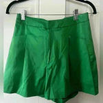 ZARA  women's green tailored shorts size M Photo 0
