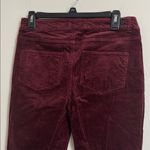 Anthropologie PAIGE Hoxton Ankle Burgundy Red Corduroy Pants size 29 Photo 4