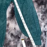 Women's Mock Neck Ribbed Long Sleeve Bodycon Pullover Cute Mini Sweater Dress Green Size M Photo 9