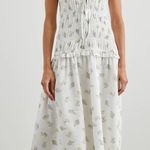 Rails   Dion Amaryllis Floral drop waist smocked Shirred Cotton Midi Dress Photo 0