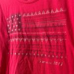 Catherines  American Flag Summer 2015 Red Tee Shirt T-Shirt Size 14/16 W Photo 4