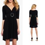 Star Vixen 3/4 Sleeve Buckle Detail Swingy Dress in black Size Large Photo 6
