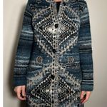 Gorgeous J.Jill Oversized Blue Tapestry Shrug Sweater Size Small Photo 6