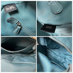 Coach 14468 Campus Leather Backpack Teal Authenticated Photo 2