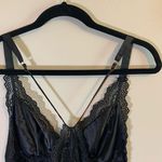 Flora Nikrooz Flora Black Satin and Lace Babydoll size L‎ Photo 3