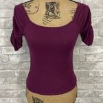 Free People  Intimately Purple Ribbed Top Photo 0