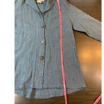 Mill Valley Clothing Company Swing Sail Shirt Womens Small Linen Blend Lagenlook Blue Photo 9