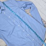 J.Crew  Tall Slim Fit Organic Cotton Light Blue Button Down Shirt‎ Women's 10T Photo 8