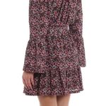 Michael Kors  Floral off shoulder cinch tie waist ruffle flare bell sleeve dress Photo 3