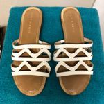 Kelly & Katie Womens  White Slip On Sandals Photo 1
