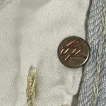 Free People  Jeans Size 26 Light Blue Button Fly Ripped Jeans Open Knee Photo 4