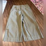 Poetry  cropped wide leg trouser green size US 8 100% cotton Photo 9