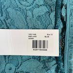 NWT Rebecca Vallance Mae Dress Cutout Fluted Corded Lace Blue Gown Photo 15