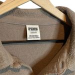 PINK - Victoria's Secret Victoria’s Secret Pink Large Brown Button Up Shirt  Photo 2