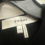 frame denim Frame Flutter Sleeve Top Size Small Bell Sleeve Blouse Black Photo 5