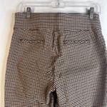Anne Klein Brown Plaid Pull On Skinny Dress Pant Trousers Size 6 Stretch Work Photo 3