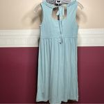 Ann Taylor Loft Dress Turq Women’s Small Petite Sleeveless Keyhole Back Tie NWT Photo 1