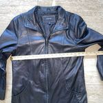 Colebrook 100% Leather Soft Black‎ Jacket Size M Full Zip Fully Lined Mid Length Black Size M Photo 3