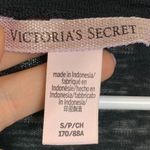 Victoria's Secret  Black Sheer Lightweight Scoop Neck Sweater Photo 2