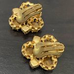 Vintage Peridot & Emerald Austrian Crystal Ornate Gold Photo 6