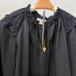 Knox Rose  Women's Black Long Sleeve Satin Shirt - Size Medium - NWT Photo 3