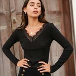 ✨HP✨Lace Trim Rib Photo 0