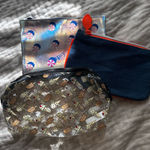 Set of 3 Beachy Ipsy Pouches Silver Photo 0