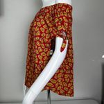 Wrangler  Retro Women's Western Red Blouse Off Shoulder Hat Red Rodeo Photo 3