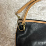 Max New York Black Tan Brown Handle Leather Purse Shoulder Bag 90s 2000s Photo 1