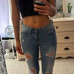 Ripped Skinny Jeans Blue Size 23 Photo 0
