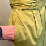 Max and Cleo Chartreuse Green Ruffle Cap Sleeve Dress Women’s Size 8 Medium Photo 2