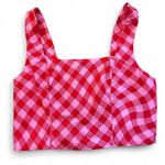 Gingham Crop Top | Size M (8β10) πβ€οΈ Pink Size M Photo 2