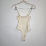 n:philanthropy NWT Cream Snap Close Women Small Stretchy Bodysuit Neutral Photo 7