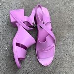 American Apparel pvc sandal with heel new! Photo 1