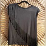 Anthropologie Chic Black Fringe Top Size M π€ Photo 7