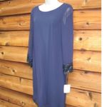 Calvin Klein NWT  Blue Beaded Dress Photo 2